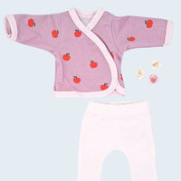 2 piece wrap top & trouser set, Orchard Tiny & Small