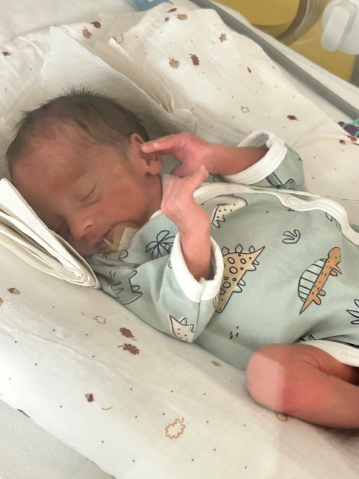 Bodysuit, Dino Buddies, Teal Bodysuit / Vest Tiny & Small 