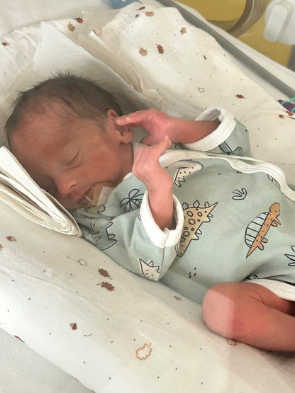 Bodysuit, Dino Buddies, Teal Bodysuit / Vest Tiny & Small 