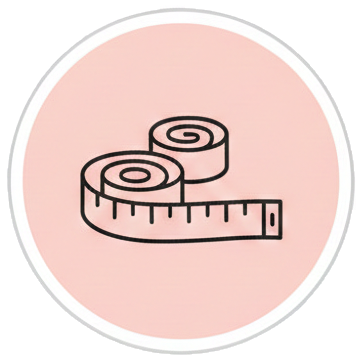 Icon showing accurate sizing of premature baby clothes