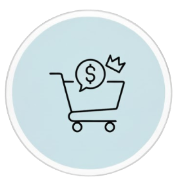 Icon showing costs of prem clothing