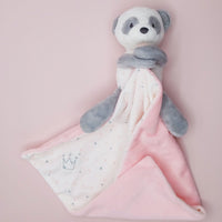Baby Panda Comforter - Pink - 24cm Comforter Snuggle Baby 
