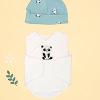 Organic Cotton Incubator Vest and Hat Set - Cuddly Panda