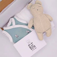 Cute Panda Gift Box - Incubator Vest, Toy, Muslin & Optional Card Gift Set Little Mouse Baby Clothing & Gifts 