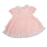 Premature Pink Baby Dress with Embroidery Dress Tiny Chick 