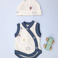 Incubator Vest & Round Hat Set, Pet Pals (Navy) Incubator Vest & Hat Set Tiny & Small 
