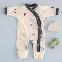 Prem Baby Sleepsuit, Pet Pals - Blue - Sleepsuit / Babygrow - Tiny & Small