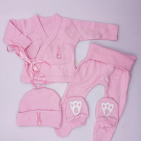Super Cute 4 Piece Bunny Set - Pink Outfit Little Lumps 