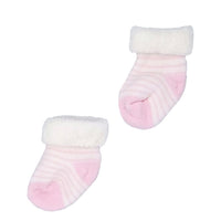 White With Pink Stripe Stay on Towelling Premature Baby Socks Socks Little Mouse Baby Clothing & Gifts 