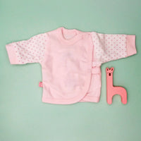 Early Baby Wraparound Top, Pink Top / T-shirt EEVI 