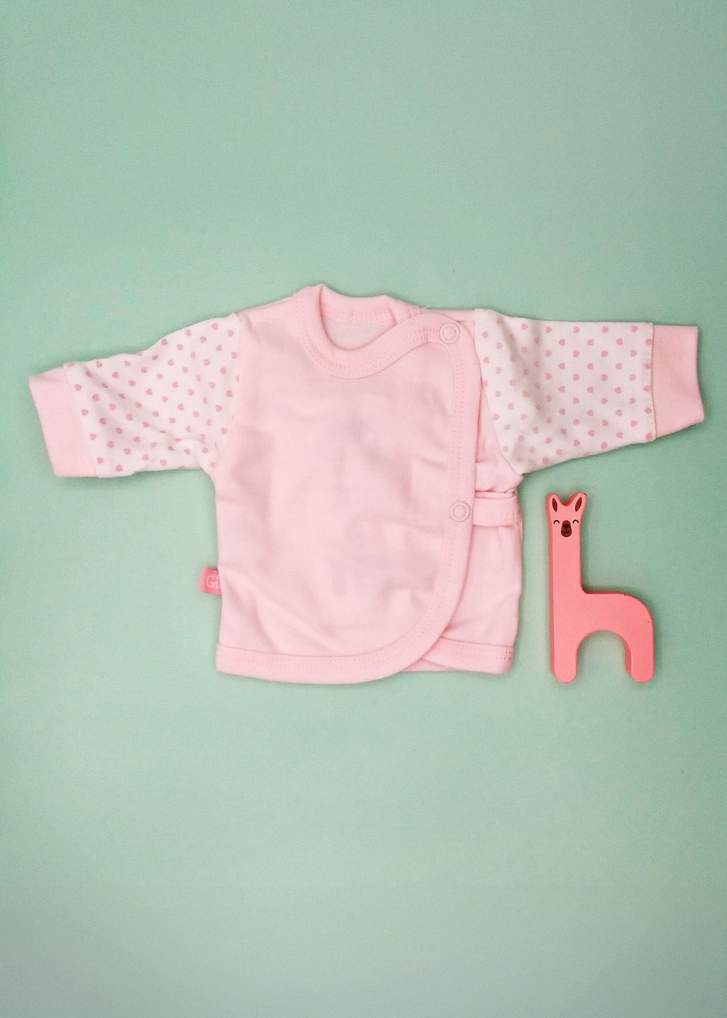 Early Baby Wraparound Top, Pink Top / T-shirt EEVI 