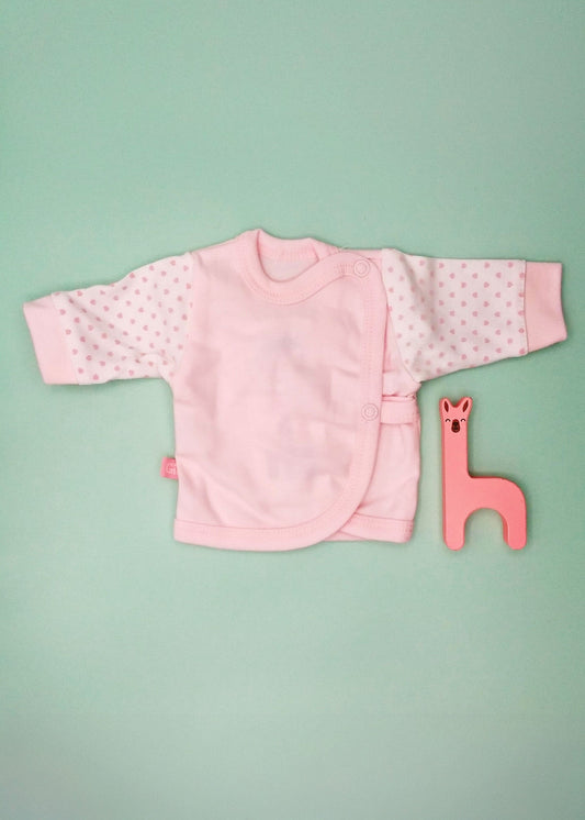 Early Baby Wraparound Top, Pink Top / T-shirt EEVI 