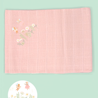 'Fairy Garden' 100% Pure Cotton Muslin - 70cm x 70cm - One Muslin