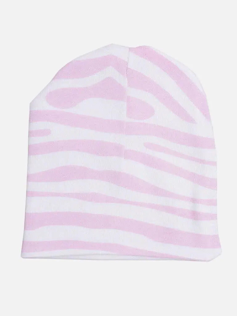 Organic Premature Baby Hat - Pink Animal Print Hat Summerville 