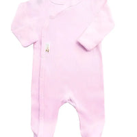 Pink Ribbed Sleepsuit Sleepsuit / Babygrow Soft Touch 