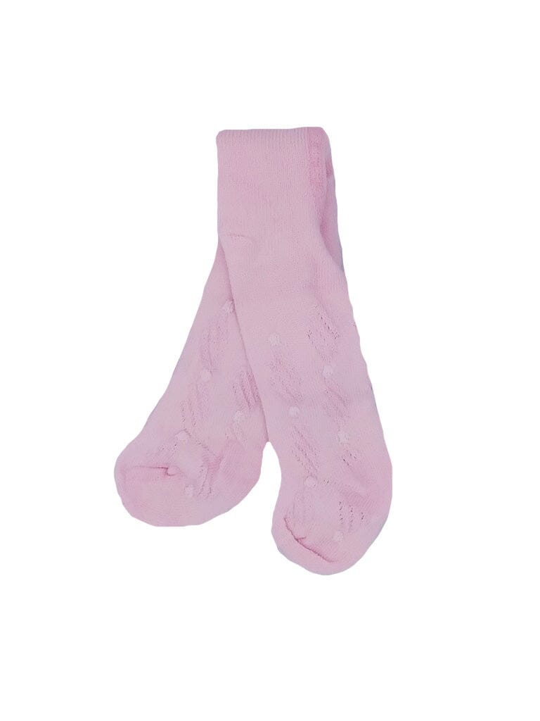 Pink Stripe and Dots Tiny Baby Tights Tights Tiny Chick 