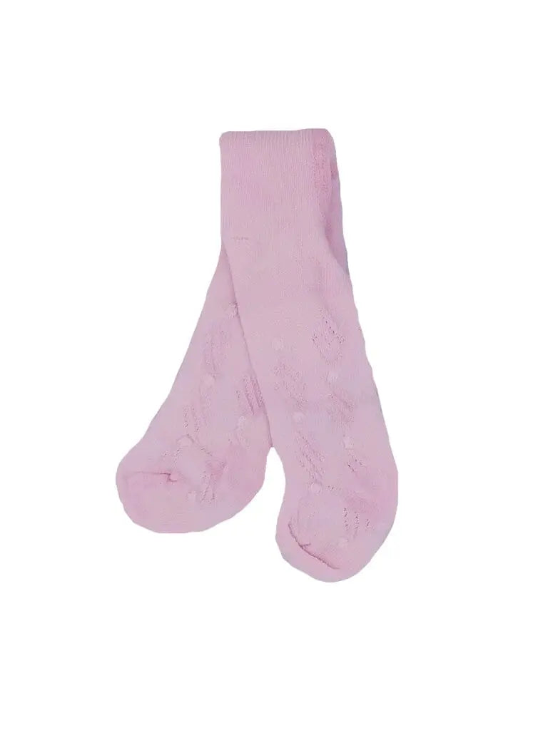 Pink Stripe and Dots Tiny Baby Tights Tights Tiny Chick 