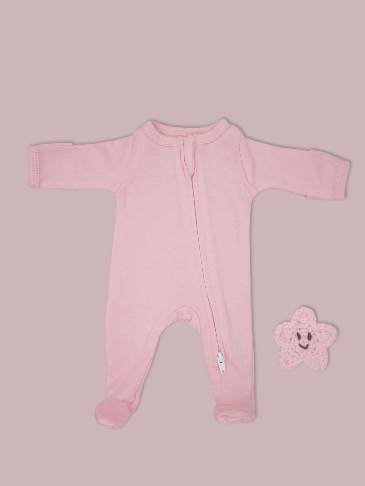 2 Pack Zipped Sleepsuits - Pink Floral