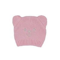 Pink Knitted Teddy Hat Hat Tiny Baby 
