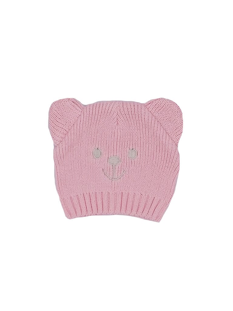 Pink Knitted Teddy Hat Hat Tiny Baby 