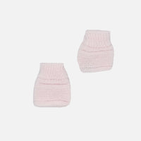 Pink Knitted Booties Booties La Manufacture de Layette 