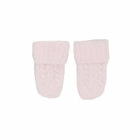 Tiny Baby Knitted Mittens, Pink Mittens Soft Touch 