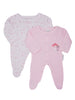 2 Pack Toadstool Sleepsuits - Pink - Sleepsuit / Babygrow - Tiny Baby
