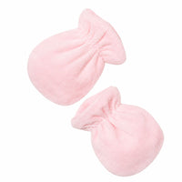 Pink Velour Warm Mitts