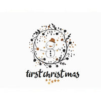 Cards & Message Cards & Gift Wrap Little Mouse Baby Clothing & Gifts First Christmas Snowman 