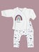 Organic Cotton Premature Baby Wrap Top & Trouser Set - Acorn Wood Top & Trousers Tiny & Small 