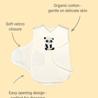 Organic Cotton Incubator Vest and Hat Set - Cuddly Panda