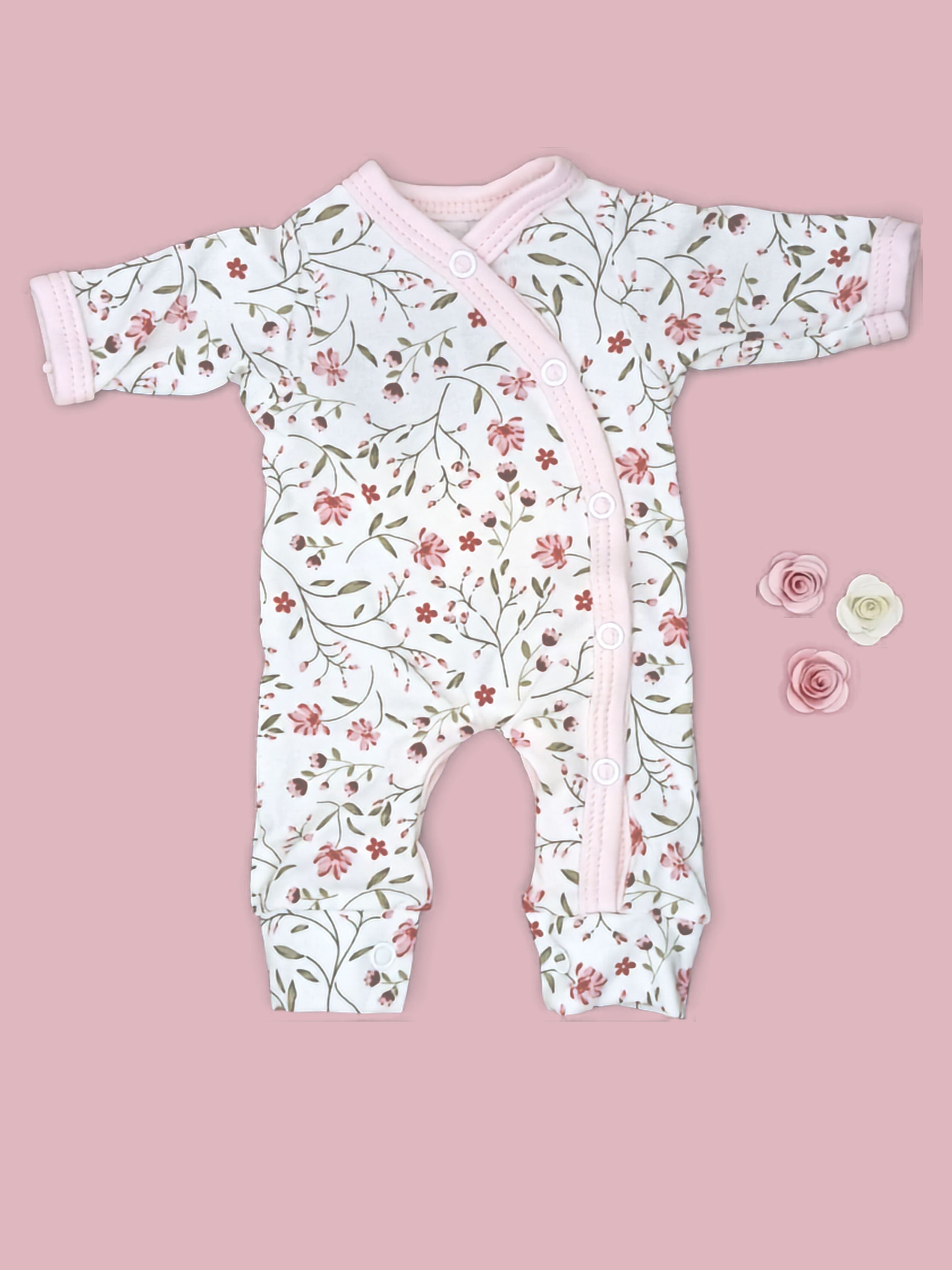Sleepsuit for Premature Babies, Blossom Sleepsuit / Babygrow Tiny & Small 