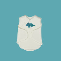 2 Pack NICU Vests, Organic Cotton, Dino Discovery, Velcro