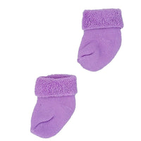 Mauve Stay-on Towelling Premature Baby Socks Socks Little Mouse Baby Clothing & Gifts 