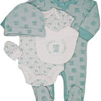 5 Piece Happy Bunny Gift Set Set Rock a Bye Baby 