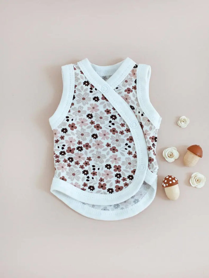 Premature Baby Girl Vest, Ditsy Floral