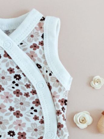 Premature Baby Girl Vest, Ditsy Floral Tiny & Small