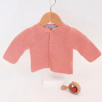 Knitted Rosebud Cardigan Cardigan / Jacket La Manufacture de Layette 