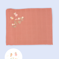 'Fairy Garden' 100% Pure Cotton Muslin - 70cm x 70cm - One Muslin