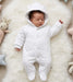 White Starry Snowsuit, Bear Ears on Hood
