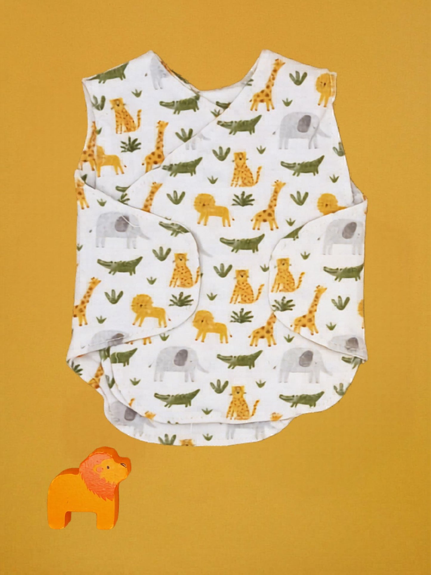 2 Pack Neonatal Vests, Organic Cotton, Safari Dreams Bodysuit / Vest Little Dreamer 