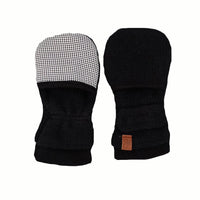 Knitted Stay-On Scratch Mittens, Shadow Scratch Mitts Goumikids 