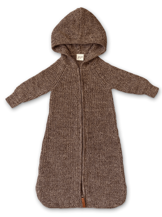 Cotton Knit Baby Wearable Blanket - Bark - Sleeping Bag - Goumikids