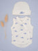 Little Dino Vest & Hat Set - Organic Cotton