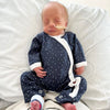 Load image into Gallery viewer, Sleepsuit for Premature &amp; Tiny Babies, Midnight Snow - Sleepsuit / Babygrow - Tiny &amp; Small