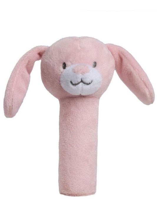 Pink Eco Rabbit Squeaky Toy Toy Soft Touch 