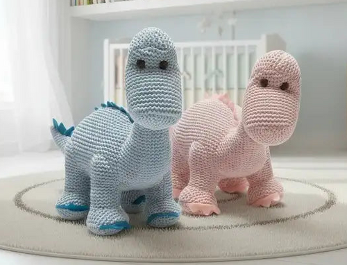 Soft crochet baby toys