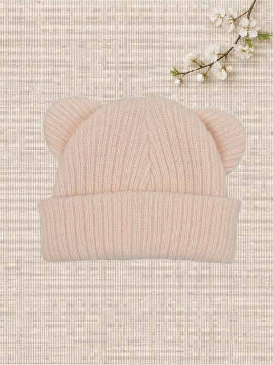 100% Cotton Knitted Tiny Baby Bear Hat - Multiple colours