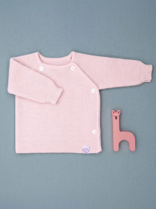 Knitted Pale Pink Cardigan