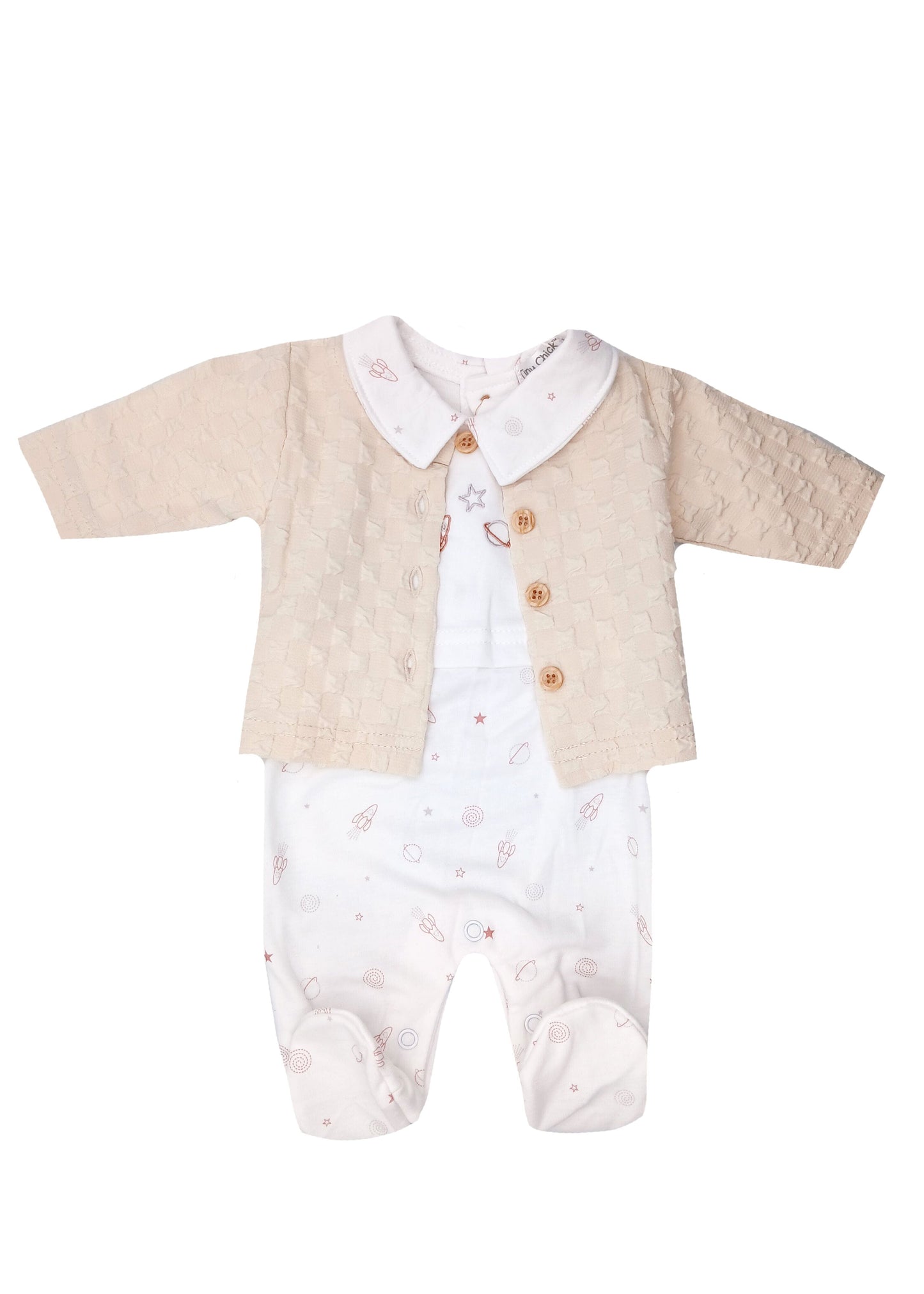 Space Dungaree & Long Sleeve Top (PHOTO PLEASE :)) Dungaree Tiny Chick 